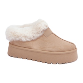 Botas de nieve mujer plataforma beige