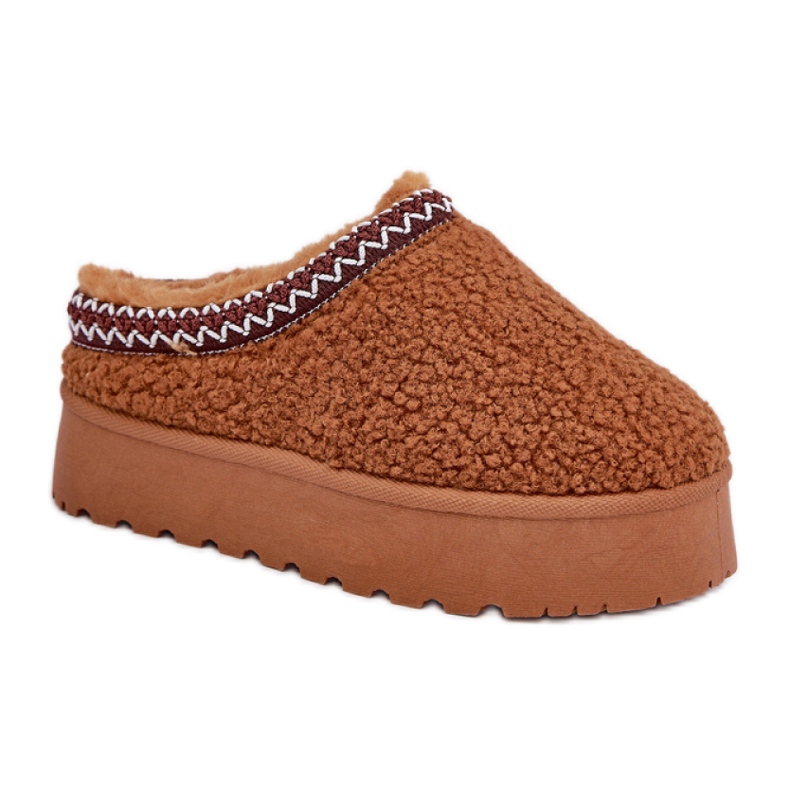 Botas de nieve mujer plataforma camel marrón