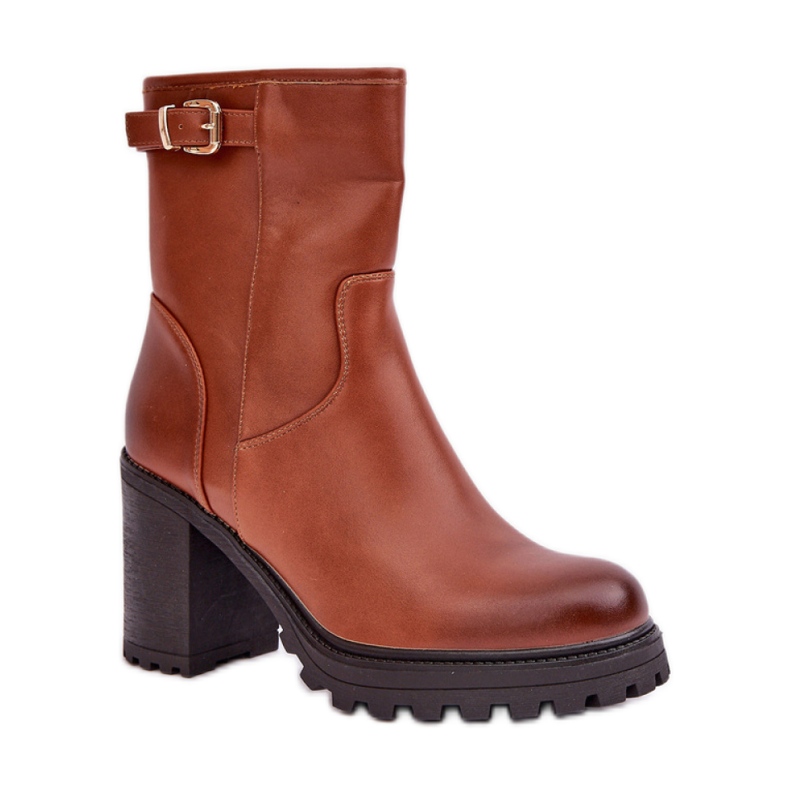 Botines marrones de mujer elegantes marrón
