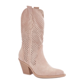 Step in style Botas Modelo Salive 7650A Beige Claro - Paso con estilo