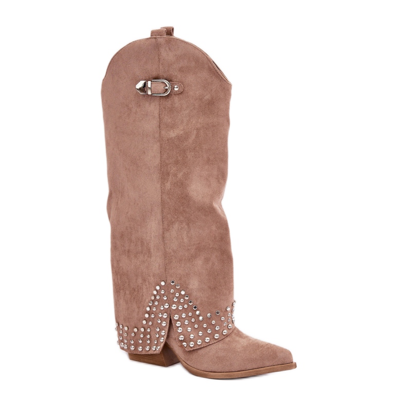 Step in style Botas Modelo Iveliri LQ-135 Beige Oscuro - Pisa con estilo