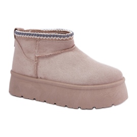 Step in style Botas de nieve Modelo Heslania HY877-39 Beige Claro - Pisa con estilo