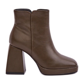Step in style Botas Modelo Selarae LQ-48 Verde Oscuro - Paso con estilo