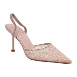 Step in style Modelo Berilae B1639-202 Tacones altos Glitter Dorado - Pisa con estilo amarillo