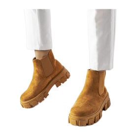 Botines de mujer marrón claro Mooca - Solea Botines de mujer marrón claro Mooca - Solea