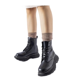 Zapatos de trabajo negros con suela enorme Borsano - Solea