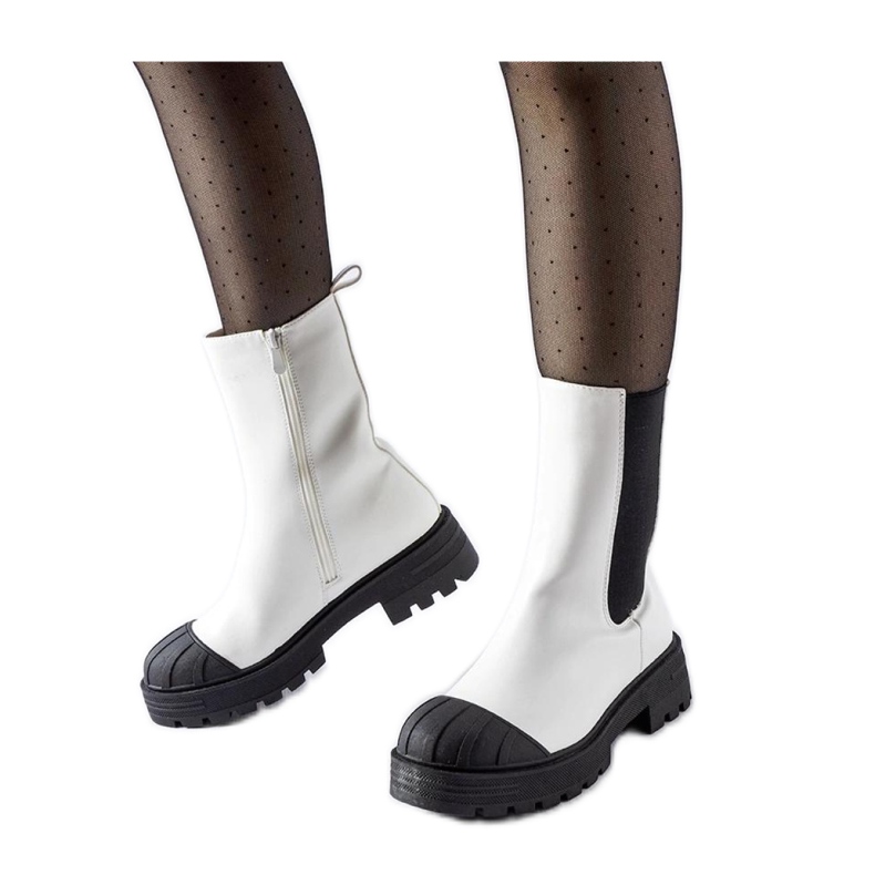 Botas Chelsea clásicas con aislamiento blancas de Porcigatone - Solea blanco
