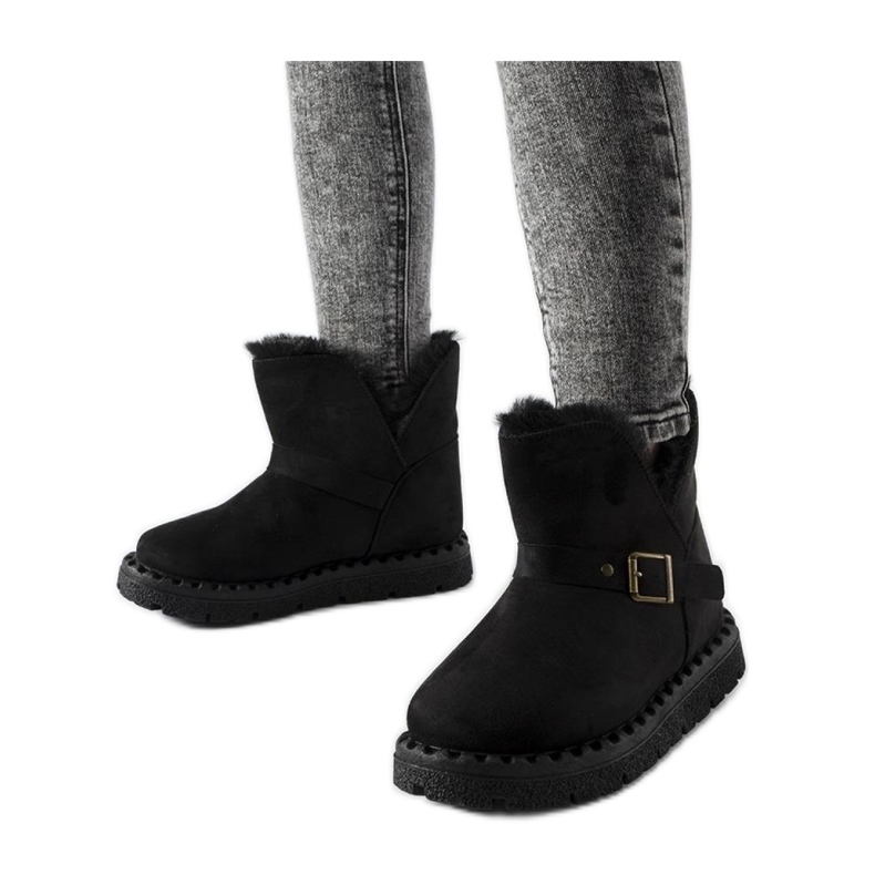 Botas de nieve aislantes negras con abertura Monal - Solea negro
