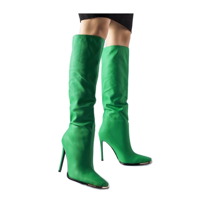 Botas de tacón verdes de Conjunto - Solea