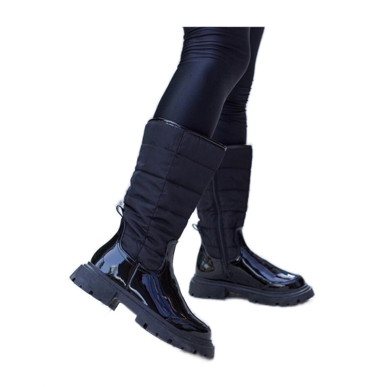 Botas de charol aislantes negras de Villafranca - Solea negro