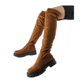 Botas largas marrones con suela maciza Kossuth - Solea marrón