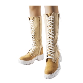 Botas Palmer aislantes de tejido beige - Solea