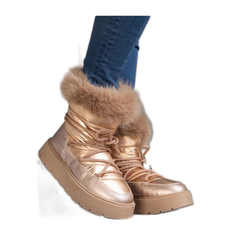 Botas de nieve aislantes beige con pelo Arilla - Solea Botas de nieve aislantes beige con pelo Arilla - Solea