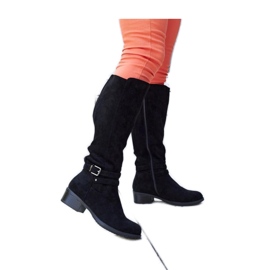 Botas negras aislantes de ante ecológico de Aldisio - Solea negro