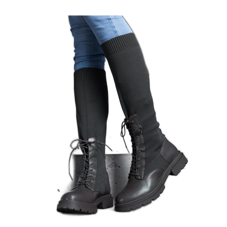 Botas sin cordones verdes con parte superior de material flexible de Luana - Solea Botas sin cordones verdes con parte superior de material flexible de Luana - Solea