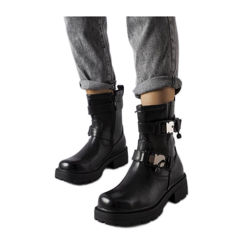 Botas negras masivas de Enrico - Solea negro