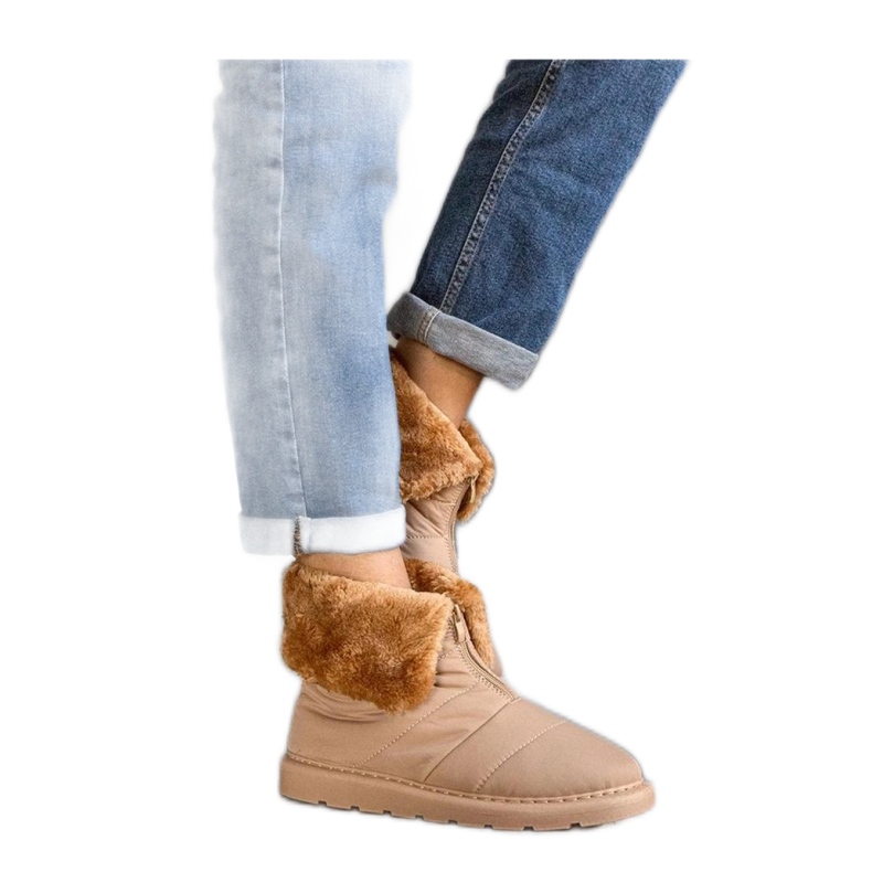 Botas de nieve aislantes beige con cuello Edidda - Solea Botas de nieve aislantes beige con cuello Edidda - Solea