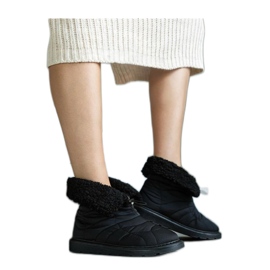 Botas de nieve aislantes negras con puño Caellita - Solea negro Botas de nieve aislantes negras con puño Caellita - Solea negro