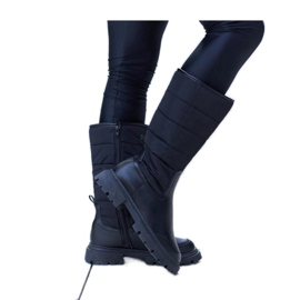 Solea Botas de nieve con aislamiento negro Solea Botas de nieve con aislamiento negro