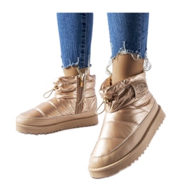 Botas de nieve con cremallera dorada Lee Cooper LCJ-23-44-1965L dorado