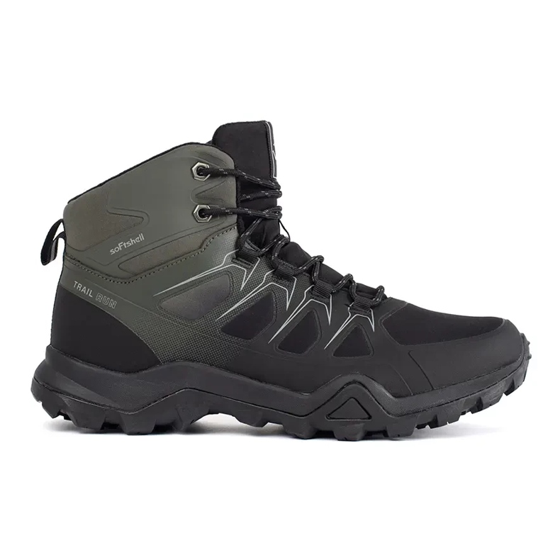 Vico Zapatillas altas de trekking para hombre en color negro y verde.