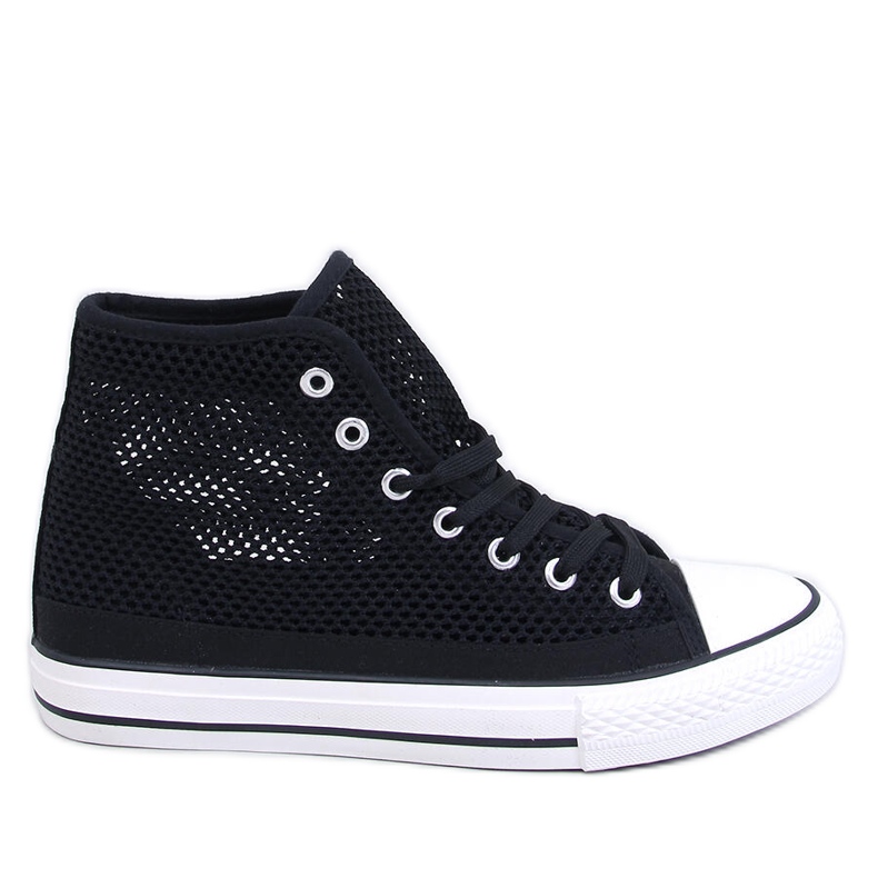 Zapatillas altas caladas Negro