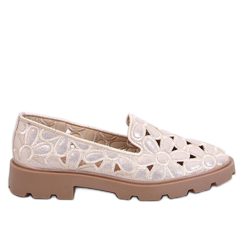 Seastar Mocasines calados dorados beige