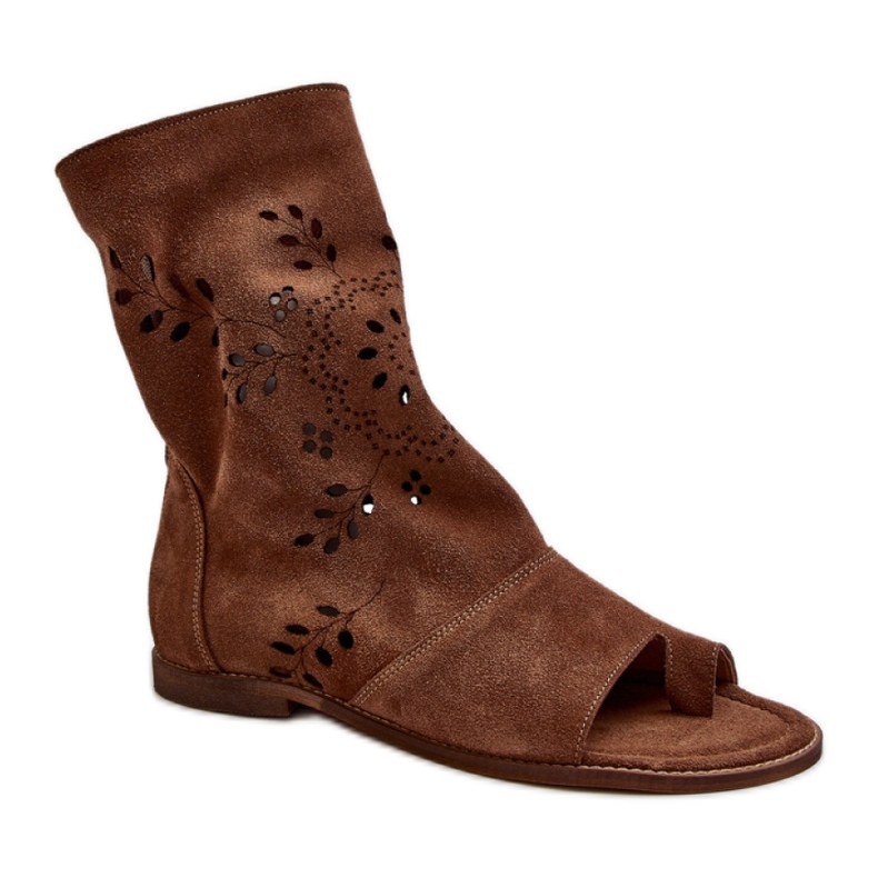 Sandalias altas Zazoo 3437 Marrón