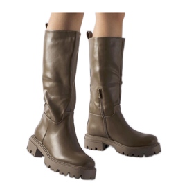 Botas planas aislantes marrones marrón