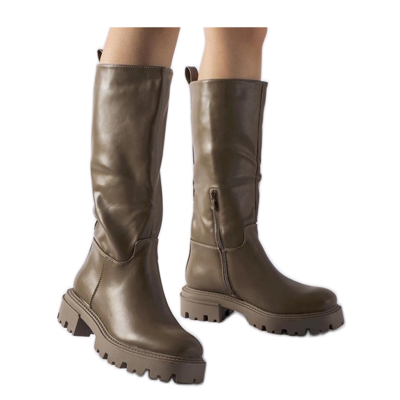 Botas planas aislantes marrones marrón
