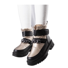 Botas de nieve doradas con cadena Ephraim - Solea