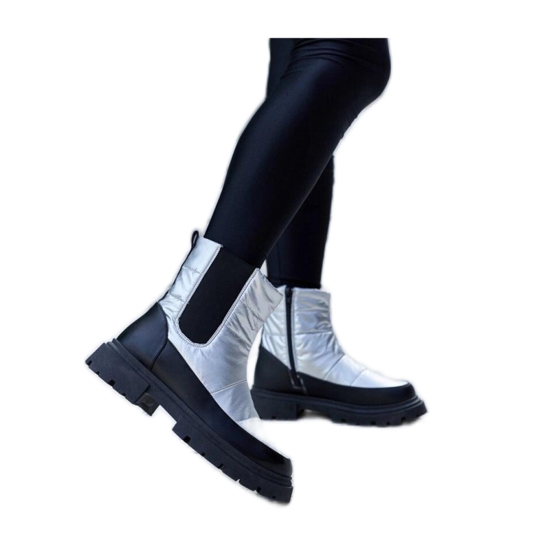 Galvani - Botas de nieve con aislamiento metalizado Solea gris Galvani - Botas de nieve con aislamiento metalizado Solea gris