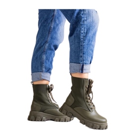 Botines verdes con parte superior elástica Zogba - Solea