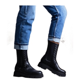 Botines negros con cinturón Kevin - Solea Botines negros con cinturón Kevin - Solea