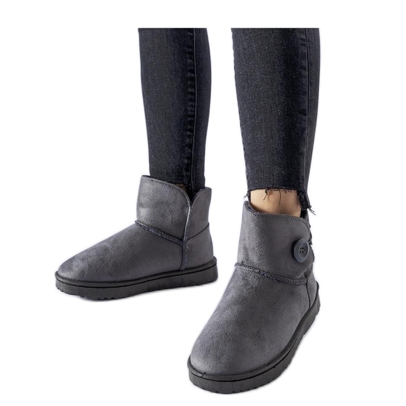 Botas de nieve cortas grises con aislamiento de Snyder - Solea Botas de nieve cortas grises con aislamiento de Snyder - Solea