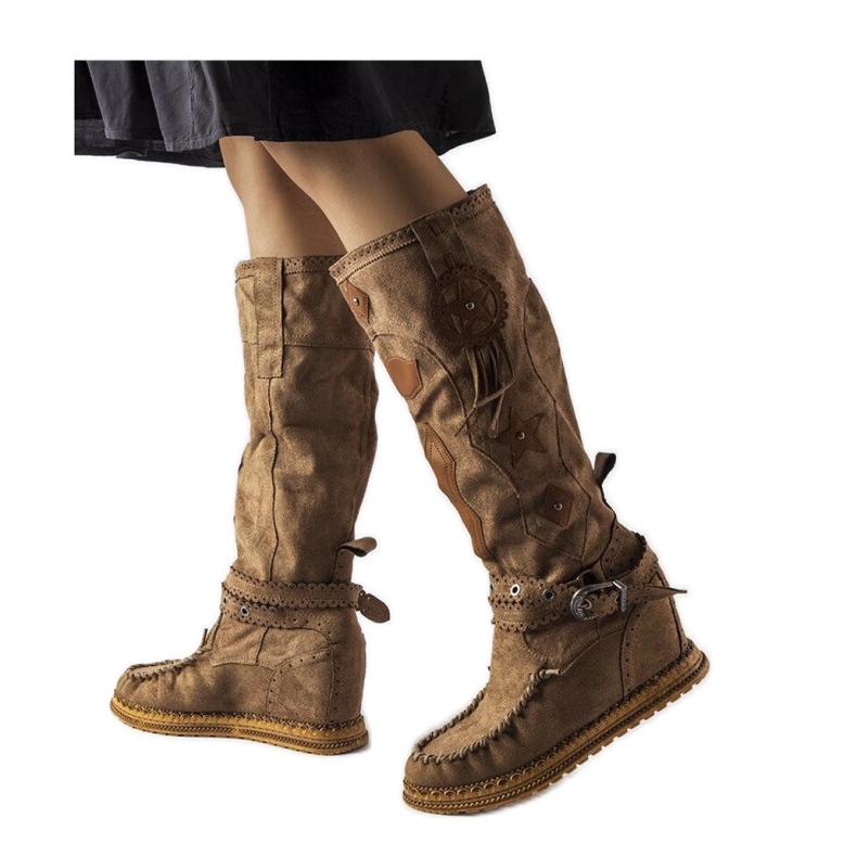 Botas estilo boho marrón oscuro Putignano - Solea