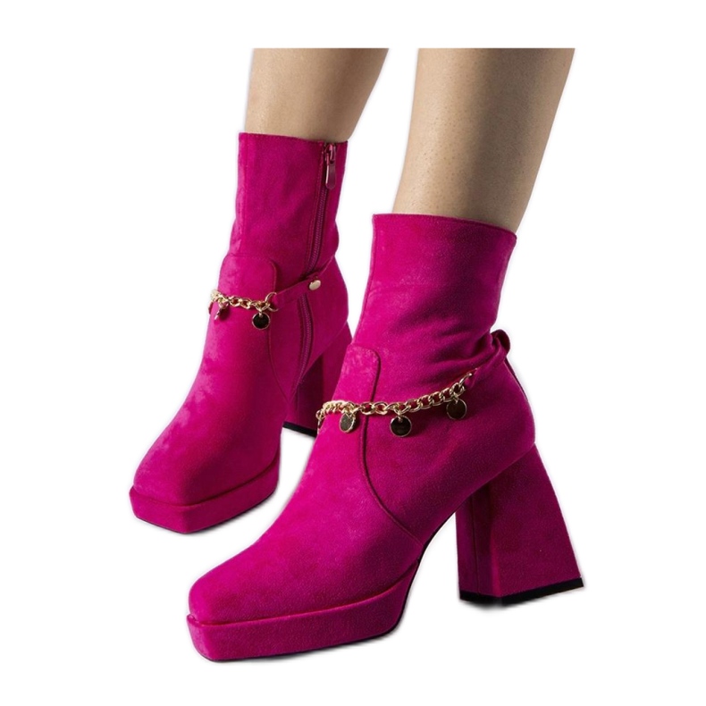 Botas aislantes rosas con colgante Saviore - Solea rosado