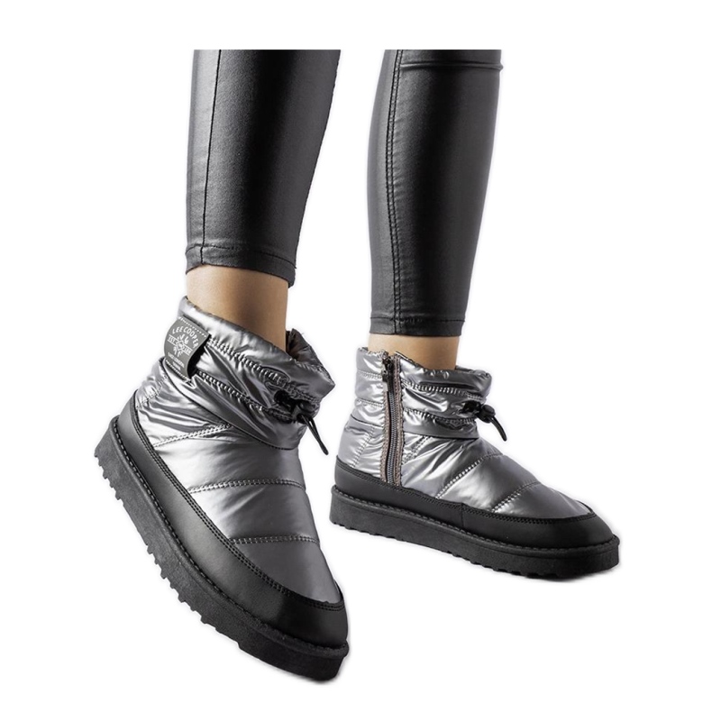 Botas de nieve grises Lee Cooper LCJ-23-44-1966L negro