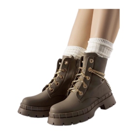 Botas marrones con cadena. marrón Botas marrones con cadena. marrón