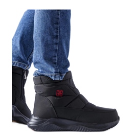 Botas de nieve cortas con aislamiento negras negro