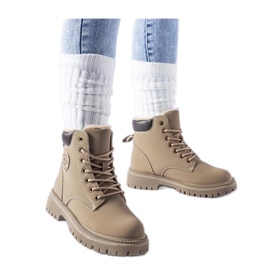Botas aislantes beige marrón