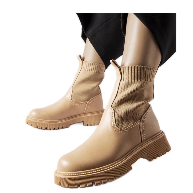 Botas ecogamuza beige Big Star