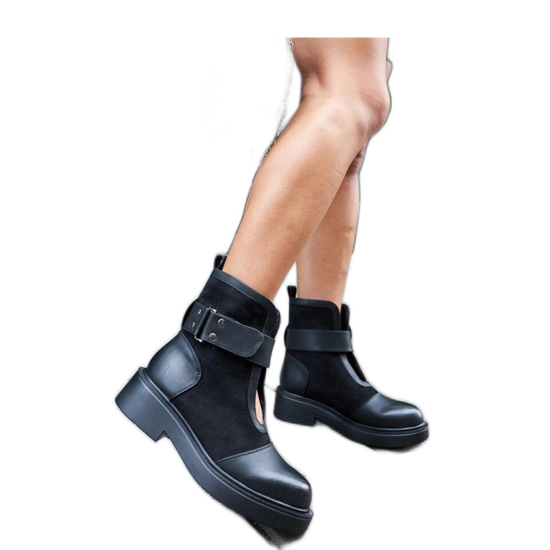 Botas negras de mujer negro