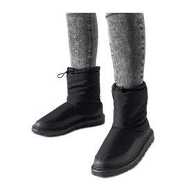 Botas de nieve cálidas negras negro