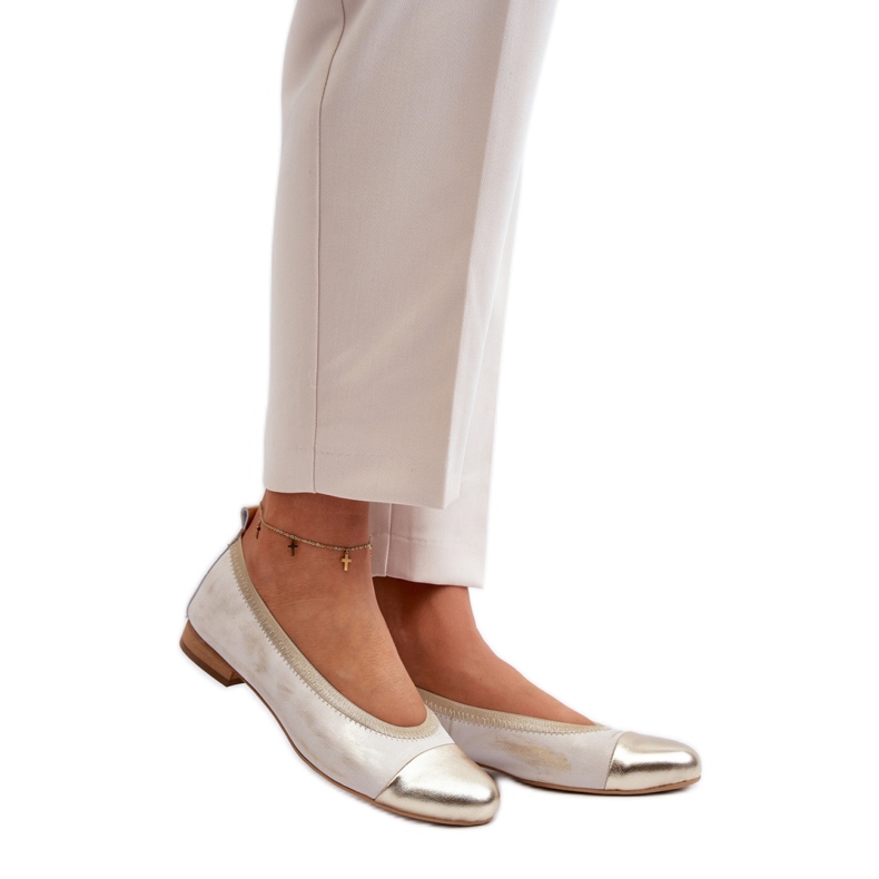 Bailarinas Cómodas Modelo Zazoo 2890/004 Dorado