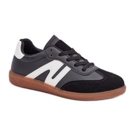 7112 Zapatos deportivos con cordones negros