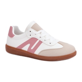 Zapatillas bajas de mujer 7112 Blanco/Rosa