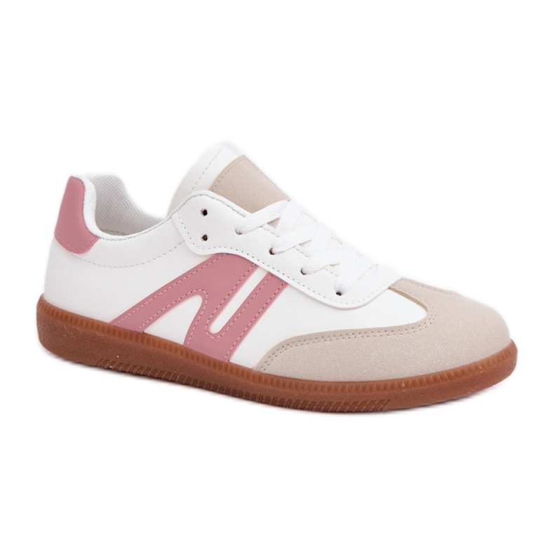 Zapatillas bajas de mujer 7112 Blanco/Rosa