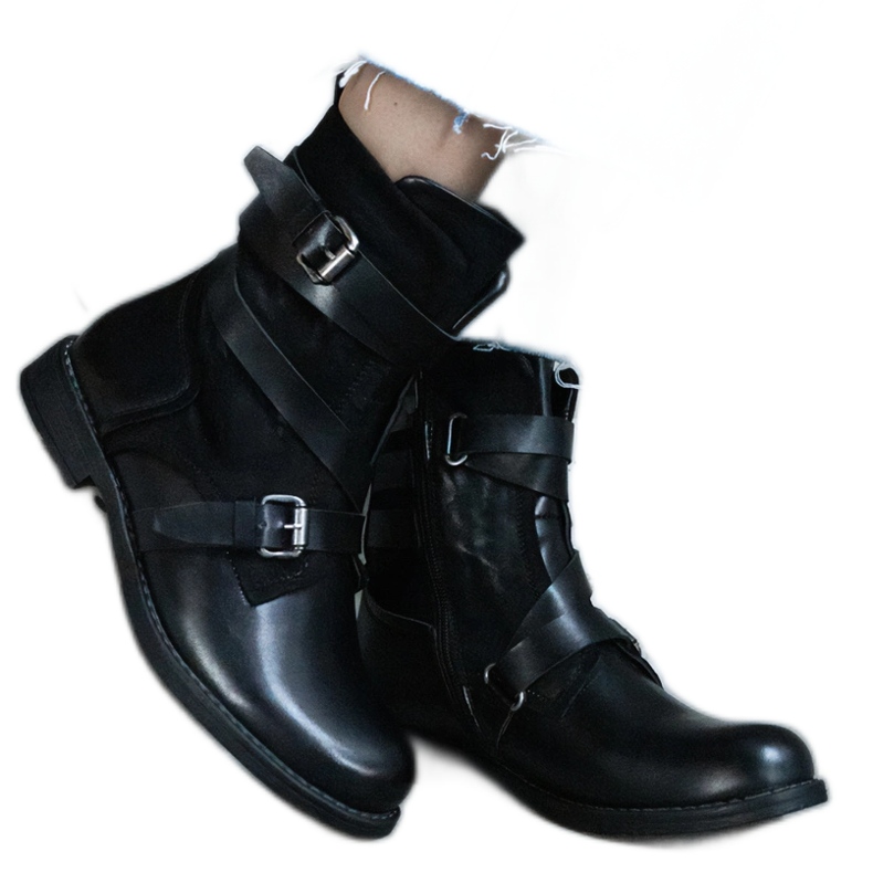 Botas planas aislantes negras negro