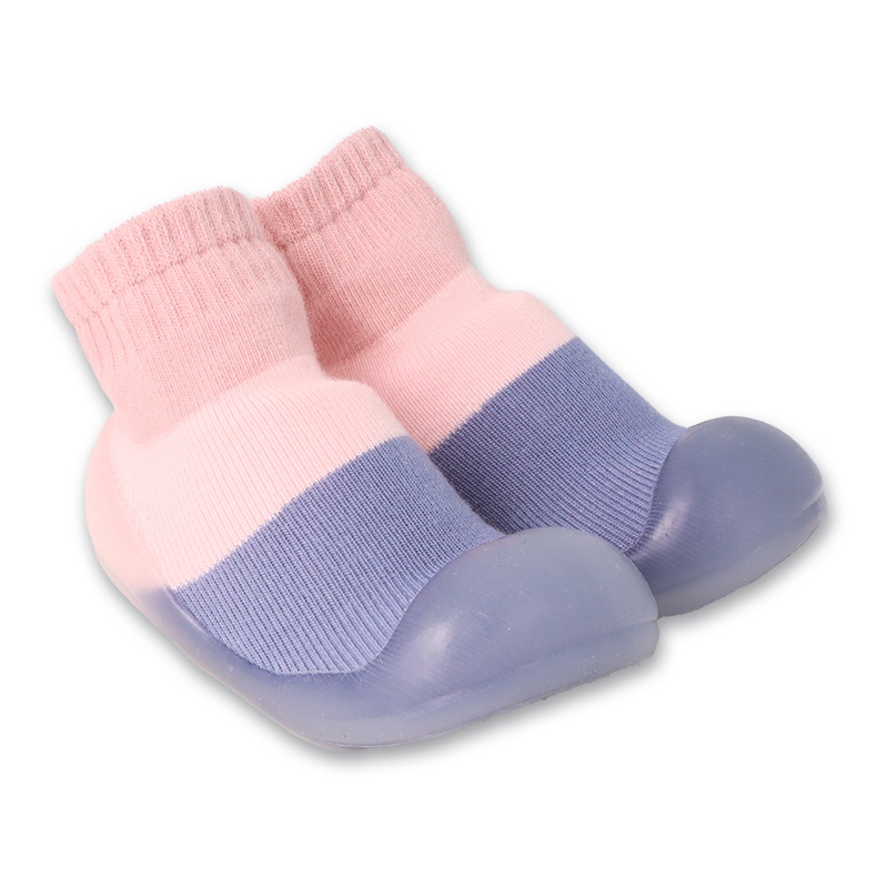 Pantuflas bebe befado elastico rosa y azul 002P083